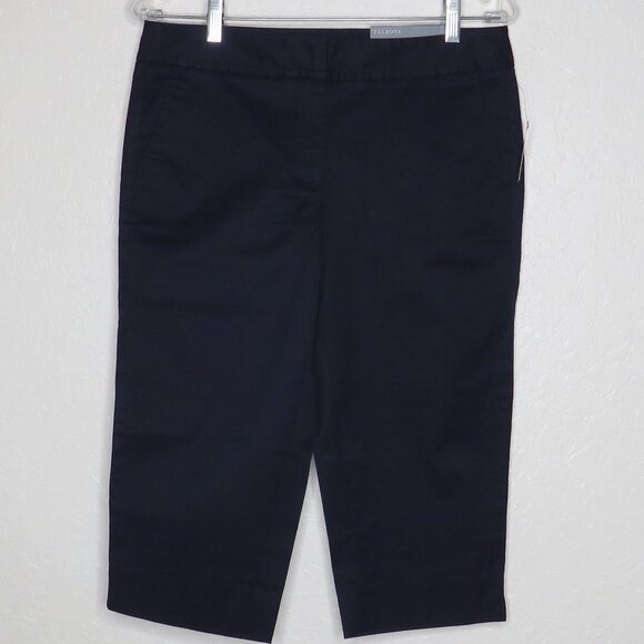 Talbots* Women's Pedal Pusher-Length Slim-Leg Sits at Waist Capris Pants~Size 4P - Picture 1 of 13